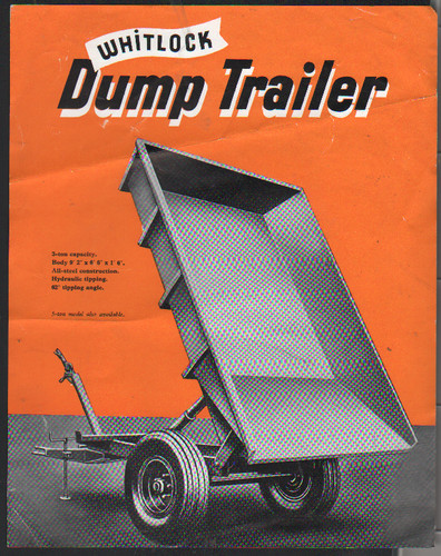 Whitlock dump trailer brochure - trailer,